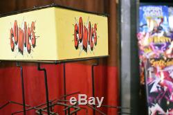 Vintage Comic Book Spinner Rack Black Display Stand, Comics Sign, Retail Display