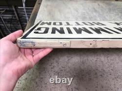 Vintage County Park No Swimming Rock Bottom Wooden Sign Man Cave Fast Ship