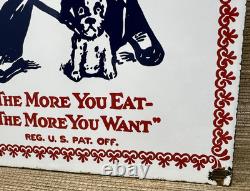 Vintage Cracker Jack Porcelain Sign Carmel Corn Gas Station Oil Movie Theater