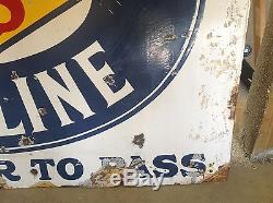 Vintage DIXIE OILS gasoline PORCELAIN Gas Oil Station sign Rare UNIqUE original