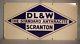 Vintage Dl & W Porcelain Coal Sign Scranton, Pa