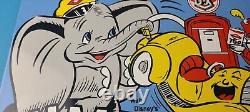 Vintage DX Diamond Dumbo Sign Gasoline Motor Oil Pump Porcelain Sign