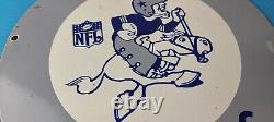 Vintage Dallas Cowboys Porcelain Sign Football NFL Gas Pump Service Sign