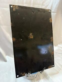 Vintage Dated 1946 Gilmore Gasoline Motor Oil Porcelain Enamel Gas Sign 12 X 8