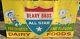 Vintage Deary Bros All Star Dairy Milk Large 88x 48 Billboard Sign Look