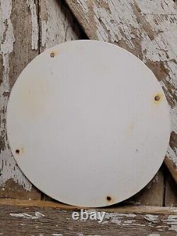Vintage Deep Rock Hd Porcelain Sign Automobile Gasoline Station Service Pump 12