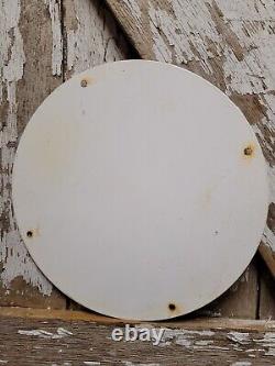 Vintage Deep Rock Hd Porcelain Sign Automobile Gasoline Station Service Pump 12