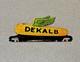Vintage Dekalb Corn Plate Topper Porcelain Sign Gas Car Truck Oil Motorcycle