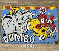 Vintage Diamond D-x Dumbo Porcelain Sign Motor Oil Gas Station Gasoline Service
