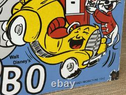 Vintage Diamond D-x Dumbo Porcelain Sign Motor Oil Gas Station Gasoline Service