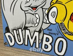 Vintage Diamond D-x Dumbo Porcelain Sign Motor Oil Gas Station Gasoline Service