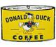Vintage Disney Coffee Porcelain Sign Gas Station Oil Mug Starbucks Donald Duck