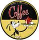 Vintage Disney Coffee Porcelain Sign Gas Station Oil Tea Mug Starbucks Goofy