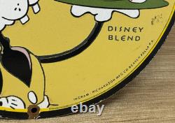 Vintage Disney Coffee Porcelain Sign Gas Station Oil Tea Mug Starbucks Goofy