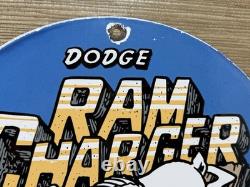 Vintage Dodge Brothers Porcelain Sign Gas Station Pump Plate Motor Oil Gasoline