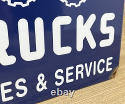 Vintage Dodge Brothers Porcelain Sign Gas Station Pump Plate Motor Oil Gasoline