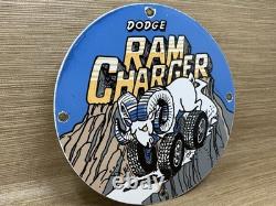 Vintage Dodge Brothers Porcelain Sign Gas Station Pump Plate Motor Oil Gasoline