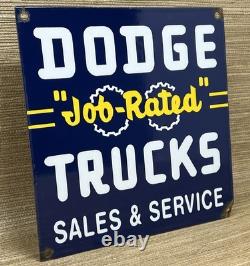 Vintage Dodge Brothers Porcelain Sign Gas Station Pump Plate Motor Oil Gasoline