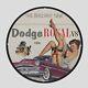Vintage Dodge Royal 1956 Oil Porcelain Gas Pump Sign