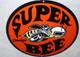 Vintage Dodge Super Bee Sports Car 11 3/4 Porcelain Metal Gasoline & Oil Sign