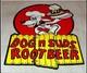 Vintage Dog N Suds Root Beer 12 Baked Metal Soda Diner Restaurant Gas Oil Sign