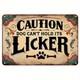 Vintage Dog Sign Aluminum Sign One Vintage Sign Warning Dog Drool