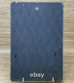 Vintage Don't Even Think Of Parking Here Porcelain Sign Gas Station Motor Oil