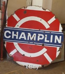 Vintage Double Sided Champlin Oil Company Sign