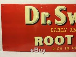 Vintage Dr. Swetts Root Beer Embossed Tin Sign