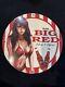 Vintage Drink Big Red Pinup Bikini Girl Porcelain Gas Oil Soda Beverage Ad Sign