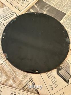 Vintage Drink Coca Cola Sailor 12 Inch Porcelain Enamel Sign