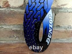 Vintage Dunlop Tires Porcelain Advertising Sign Tire Brunette Girl 15 X 5