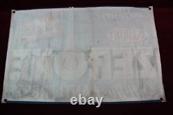 Vintage Dupont Zerone Anti-freeze Cloth Banner Sign Old Service Station