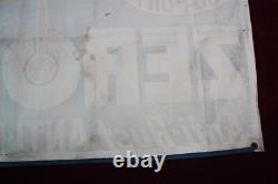 Vintage Dupont Zerone Anti-freeze Cloth Banner Sign Old Service Station