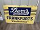 Vintage Durr's Frankfurts Hotdog Sign