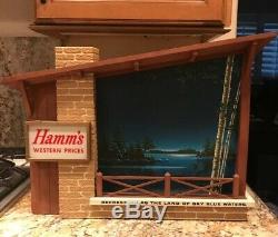 Vintage Electric Hamm's Beer Sign Starry Skies Dynamic Scrolling Light WORKS