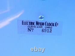 Vintage Electric Neon Clock Company Cleveland 26 Clock (Local Pickup Michigan)