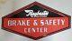 Vintage Embossed Raybestos Brakes & Safety Center Trade Gas Station Sign 35 X 19