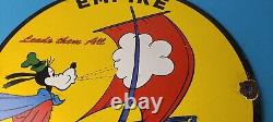 Vintage Empire Motor Oil Sign Gas Service Station Pump Porcelain Sign