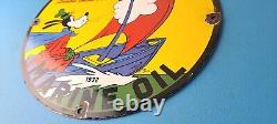 Vintage Empire Motor Oil Sign Gas Service Station Pump Porcelain Sign