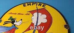 Vintage Empire Motor Oil Sign Gas Service Station Pump Porcelain Sign
