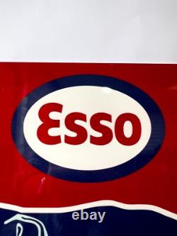 Vintage Esso Elephant Kerosene Rare Gas Oil Heavy Metal Sign- 24x16(60x40 cm)