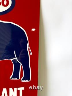 Vintage Esso Elephant Kerosene Rare Gas Oil Heavy Metal Sign- 24x16(60x40 cm)