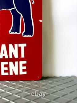 Vintage Esso Elephant Kerosene Rare Gas Oil Heavy Metal Sign- 24x16(60x40 cm)