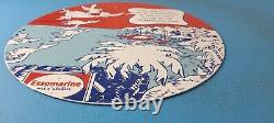 Vintage Esso Gasoline Porcelain Dr Seuss Book Service Station Pump Plate Sign