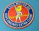 Vintage Esso Gasoline Porcelain Extra Clean Gas Oil Service Pump Plate Sign