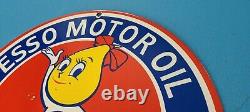 Vintage Esso Gasoline Porcelain Extra Clean Gas Oil Service Pump Plate Sign Vintage Esso Gasoline Porcelain Extra Clean Gas Oil Service Pump Plate Sign