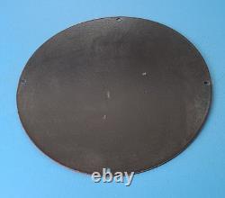 Vintage Esso Gasoline Porcelain Extra Clean Gas Oil Service Pump Plate Sign