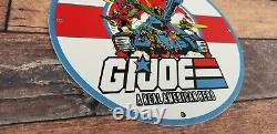 Vintage Esso Gasoline Porcelain Gi Joe American Soldier Gas Service Station Sign