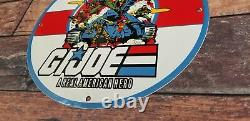 Vintage Esso Gasoline Porcelain Gi Joe American Soldier Gas Service Station Sign